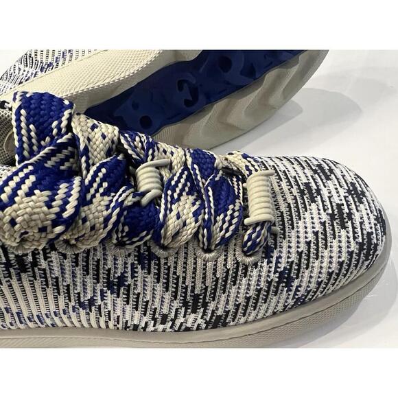 $890 Burberry Knit Box Sneakers Men Lichen Ip Check Size 8 /41 main image 14